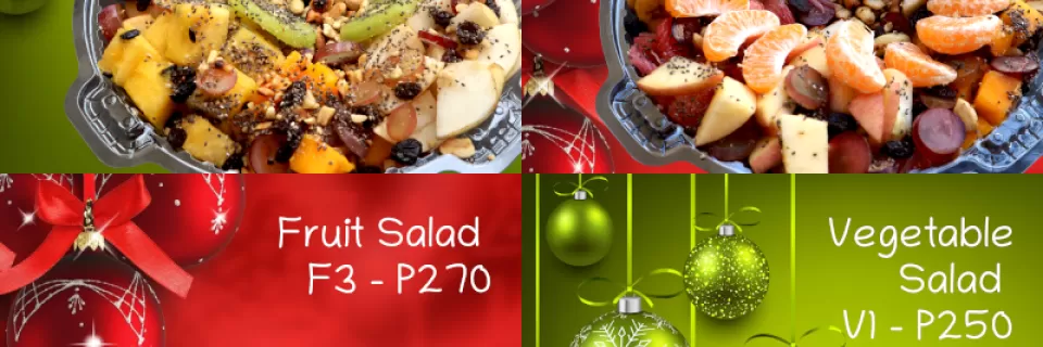 Fruit and Vegatable Salad Combo December 2021